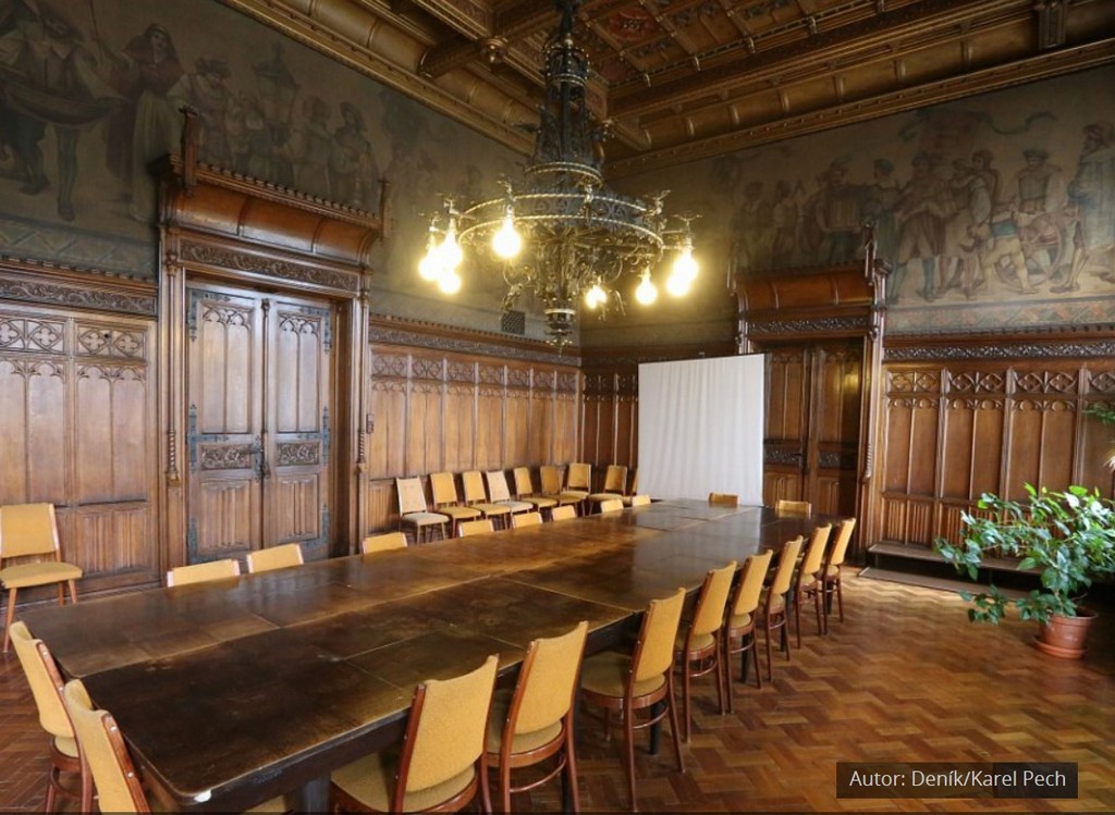 Ústí nad Labem historická zasedací místnost